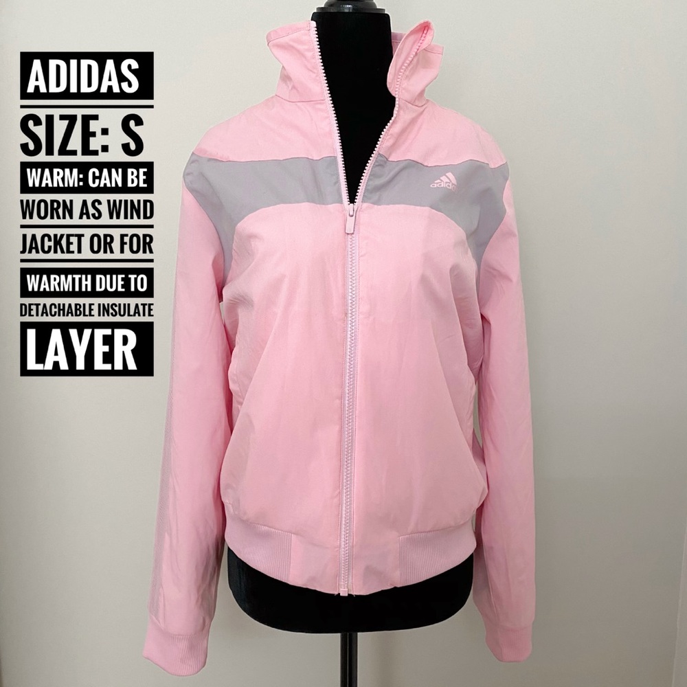 Baby pink jacket w/ detachable warm layer inside